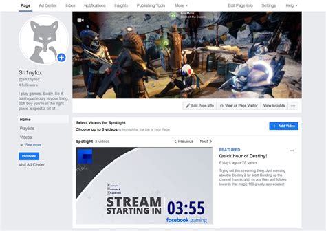 gaming video creator page|How to stream on Facebook Gaming: create a gaming .